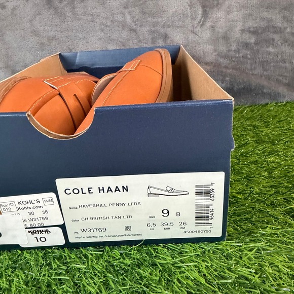 Cole Haan Haverhill Penny Loafers British Tan Leather W31769 Shoes Womens 9 B - Picture 9 of 13